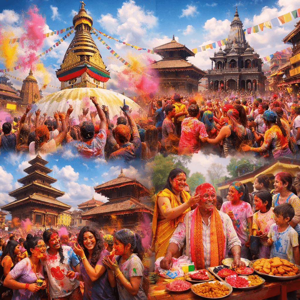 Holi in Nepal A Colorful Festival of Joy Safety and Culture